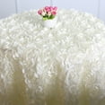 thumbnail image 4 of Cheers 120cm Round 3D Rose Fabric Tablecloth Table Cover Wedding Banquet Party Decor, 4 of 6