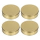 thumbnail image 4 of GOOHOCHY latas redondas para galletas con tapa, para Navidad, dulces y aperitivos, de metal dorado., 4 of 8