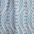 thumbnail image 4 of Designart '3D Light Blue and White Pattern II' Mid-Century Modern Curtain Panel, 4 of 5