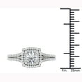 thumbnail image 4 of 1-1/4 Carat T.W. Diamond Split Shank Double Halo 14kt White Gold Engagement Ring, 4 of 4