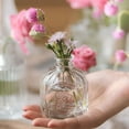 thumbnail image 4 of TINANA Glass Vases, Clear Bud Vases in Bulk, Set of 10 Small Vases for Centerpieces, Mini Glass Vintage Vases for Wedding Decorations, Home Table Flower Decor, 4 of 7