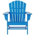thumbnail image 4 of Polytrends  Altura  Outdoor Eco-Friendly All Weather Poly Patio Adirondack Chair (Set of 2) Pacific Blue, 4 of 5