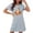 Blue, variant on Sakmal Cute Moomoo Womens Nightgown Black Short Halloween Sleep Dress Pumpkin Print Short Sleeve Nightgowns for Women