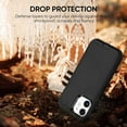 thumbnail image 6 of Compatible with iPhone 12 Case/iPhone 12 Pro Case 6.1-Inch (2020), Heavy Duty Defender 3-Layer Rugged Shockproof Drop Protective Cover Phone Cases for iPhone 12/12Pro,Black, 6 of 12
