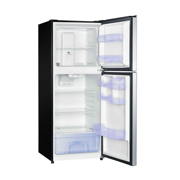 Magic Chef 10.1 Cu. Ft. Refrigerator with Top Freezer, Platinum