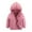 Pink, variant on CYRBOKO Girls Hooded Puffer Jackets, Thermal Long Sleeve Quilted Lightweight Winter Clothing Pink Size 14-16 T