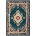 thumbnail image 3 of Safavieh Madison Sonam Oriental Area Rug, Navy/Turquoise, 9' x 12', 3 of 14