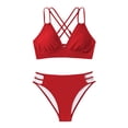 thumbnail image 2 of Bikini Set for Women Sporty Two Piece Swimsuit High Waisted Bottom Tummy Control Bathing Suit Comfortable Swimwear for Beach Activities Vacation Pool Party, 2 of 6