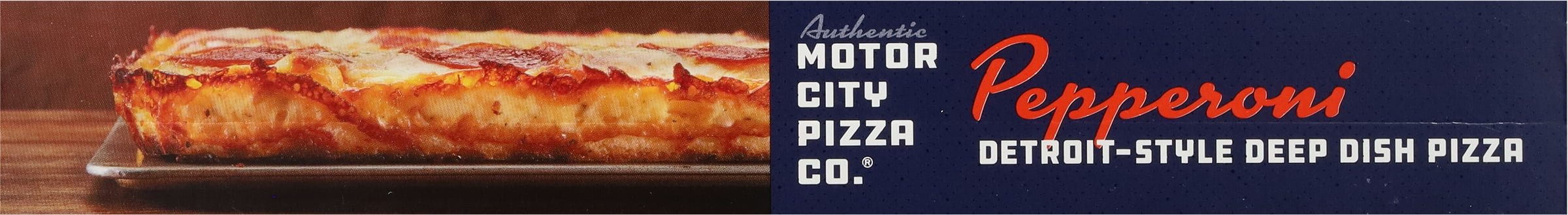 AUTHENTIC MOTOR CITY PIZZA CO. Pepperoni Detroit-Style Pizza,Tomato Sauce,26.17 oz(Frozen)
