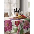 thumbnail image 6 of Easter Bunny Table Cloth, Waterproof Tablecloth for Rectangle Tables, Spring Colorful Daisy Flowers Rabbit Vintage Reusable Washable Fabric Table Cover for Restaurant Kitchen Dining Tables 60"x102", 6 of 9