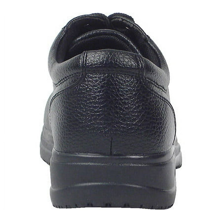 Black 12 Men's Slip-Resistant Oxford Work Shoes