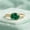 Rose Plated, variant on Oval Cut Emerald Gemstone Trendy Bezel Band Ring, 925 Sterling Silver Yellow Gold Plated Handmade Ring, May Birthstone Jewelry, Christmas Gift for Her