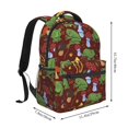 thumbnail image 2 of Disketp Frogs and Mushrooms Backpack for Men and Women - Lightweight Backpack Classical with Multi-pockets Casual Daypack for College Workplace Travel, 2 of 5