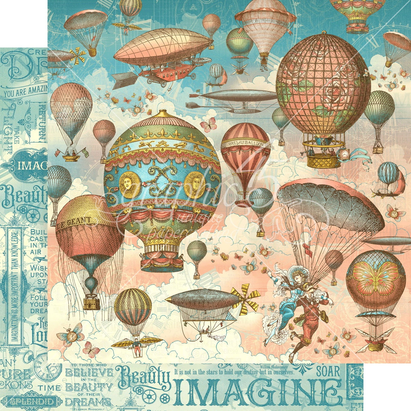 Graphic 45 Collector's Edition Pack 12"X12"-Imagine