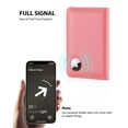 thumbnail image 3 of Funda para pasaporte Stouchi AirTag con ranura RFID, piel rosa, 3 of 7