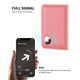 thumbnail image 3 of Funda para pasaporte Stouchi AirTag con ranura RFID, piel rosa, 3 of 7