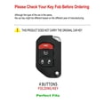 thumbnail image 2 of for Jeep Key Fob Cover Metal Key Case Compatible for Gladiator JT Wrangler JL JLU Rubicon Key Fob Holder Protector Shell, 2 of 8