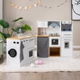 thumbnail image 5 of Gymax Kids 2-Piece Kitchen Play Set Pretend Chef Toy Set w/ Range Hood & Stove Burner, 5 of 9
