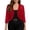 Red, variant on Womens Trendy Cropped Sequin Jackets Dressy Long Sleeve Short Comfy Cardigan Lightweight Going Out Glitter Sparkling Shrugs Soft Breathable Solid Shirts Beach Vacation Outfits, Black L