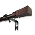 thumbnail image 3 of 5/8" Dia Adjustable 28"-48" single curtain rod with Fannie Finials - Cocoa,(5711-287), 3 of 3