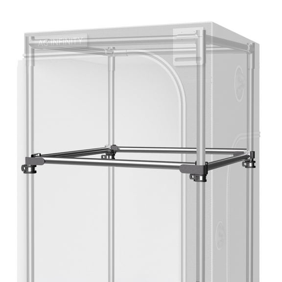 AC Infinity Heavy-Duty Grow Tent Mounting Bars 3x3', High Airflow CFM Kit Prevents Walls from Sucking In, Trellis and Supplemental Lights Mounting for All 3x3 Indoor Grow Tents