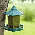 thumbnail image 2 of Clearance Sale!Wild Bird Feeder Hanging for Garden Yard Outside Decoration,Hexagon Shaped with Roof Bird Feeders for Outdoors-Blue, 2 of 5
