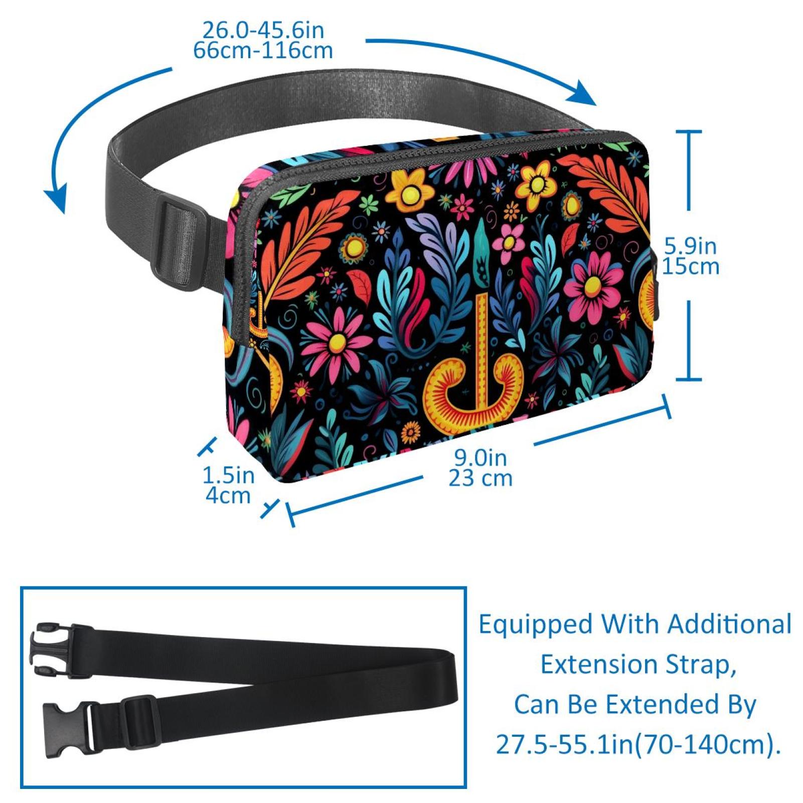Peace Symbol Waist Pack Fanny Pack Running Belt Lightweight Adjustable with Extension Strap Unisex