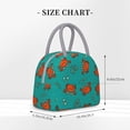 thumbnail image 2 of Fotbe Colorful Crab Bolsa de Almuerzo con Estampado, Lonchera Aislada, Contenedor de Comida Reutilizable Tipo Cooler a Prueba de Fugas, 2 of 6