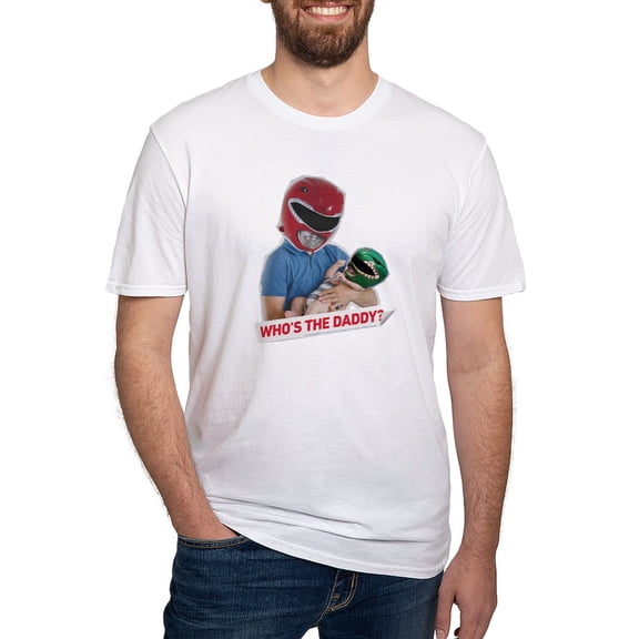 CafePress - Power Rangers Who's The Dadd Men's Classic T Shirt - Fitted T-Shirt, Vintage Fit Soft Cotton Tee