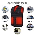 thumbnail image 2 of Chaleco Calefactor Eléctrico Chaleco calefactor de carga unisex lavable 3 niveles de calefacción para caza deportiva senderismo, 2 of 9