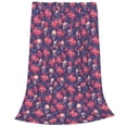 thumbnail image 2 of Sikiie red Skull flower Ultra-Soft Micro flannel Blanket Luxury All Seasons Warm Blanket for Bedding Sofa and Travel (4 sizes)-60"x50", 2 of 7
