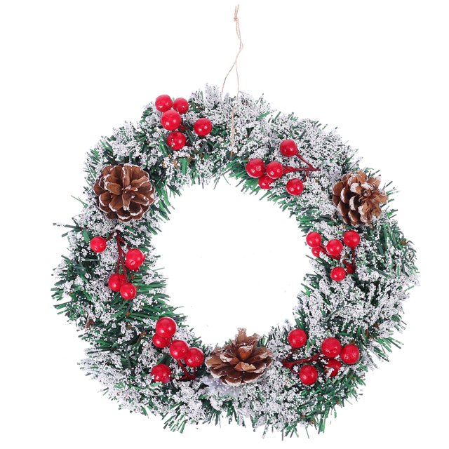 1 pieza de adorno de guirnalda de Navidad Emulational Garland Door Shop Window