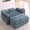 Blue, variant on MOONMISS Oversized Chaise Lounge Chair Indoor with Ottoman&Adjustable Backrest,Chenille Tufted Recliner Sofa Chair with USB&Phone Holder,Convertible Sleeper Couch Bed for Living Room,Brown