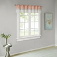 thumbnail image 2 of Madison Park Stripe Pattern 50" x 18" Pintuck Lined Curtain Valance Coral for Adults Indoor, 2 of 5