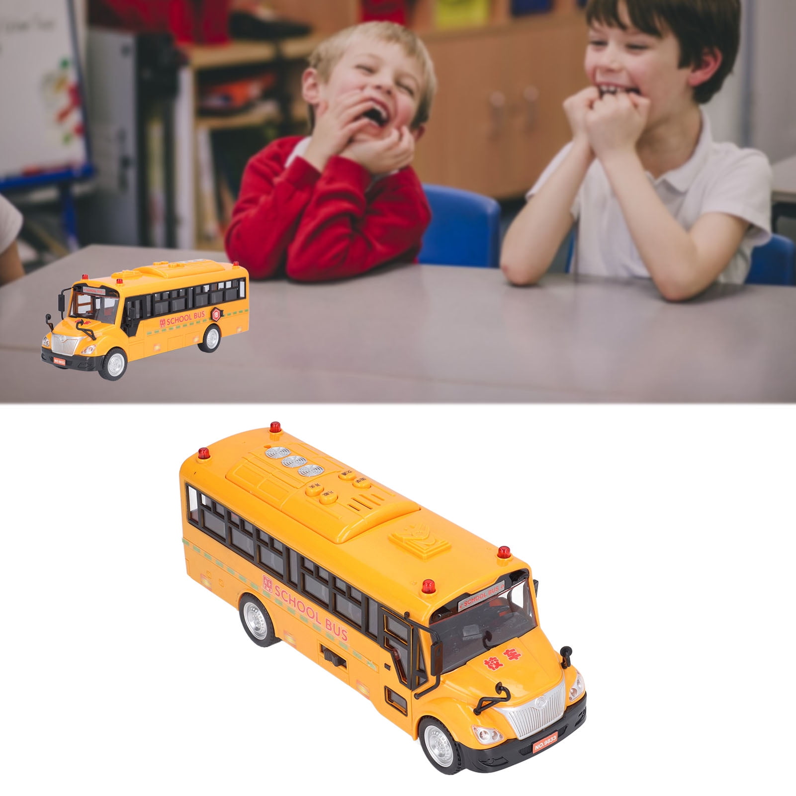 Jouet Bus électrique Pour Enfants - Avec Lumières, Sons, Portes Qui S'ouvrent - 28,5 Cm, Réaliste - Éducatif, Pour Garçons Et Filles à Partir De 3 Ans