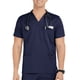 thumbnail image 2 of Hombres Tops Manga corta con cuello en V Tops Uniforme de trabajo Color sólido con bolsillos Blusa Pompotops  oipoqjl34064, 2 of 8