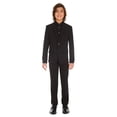 thumbnail image 4 of Calvin Klein Boys Bi-Stretch Blazer Suit Jacket, 2-Button Single Breasted Closure, Buttoned Cuffs & Front Flap Pockets, Black, 18, 4 of 4