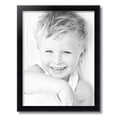 thumbnail image 2 of ArtToFrames 16" x 21" Satin Black Bull Nose Picture Frame, 16x21 inch Black Wood Poster Frame (WOM-1417), 2 of 7