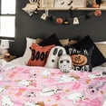 thumbnail image 3 of Halloween Blanket, Pink Ghost Boo Blanket, Fun and Cute Blanket Throw, Flannel Soft Warm and Cozy Blanket, Suitable for Sofas and Chairs 50x60inch, 3 of 6