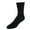 Black, variant on Carolina Ultimate Diabetic Non-Binding Crew Socks 2 Pair, Black, Women's 6-9