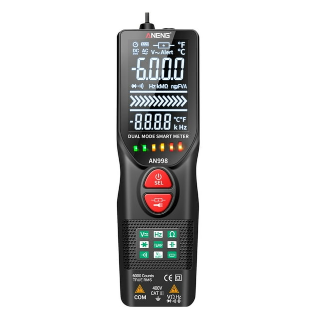 Cantidad de multimetro digital inteligente 6000 Recuentos con un tester digital sin contacto ANENG Dispositivo de prueba
