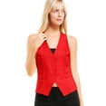 thumbnail image 4 of Made by Olivia Women's Dressy Casual Versatile Racerback Vest Tuxedo Suit Waistcoat, 4 of 6