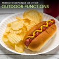 thumbnail image 4 of Stock Your Home 9-Inch Paper Plates Uncoated, Everyday Disposable Plates 9" Paper Plate Bulk, White, 500 Count, 4 of 7