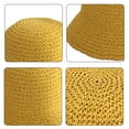 thumbnail image 3 of Sombrero de paja para mujer, sombrero de pescador tejido, sombrero de playa, gorra plegable, gorras de verano, sombrero de pescador para mujer, 3 of 5