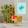 thumbnail image 2 of Stupell Industries Blue Hummingbird Simplicity Canvas Wall Art, design by Camila Juncos, 48 x 36, 2 of 7