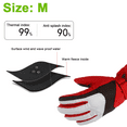 thumbnail image 2 of Gloves ski outdoor windproof waterproof fleece thick warm gloves, 2 of 5