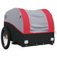 thumbnail image 2 of vidaXL Bike Trailer Black and Red 30 kg Iron, 2 of 5