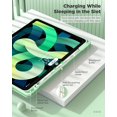 thumbnail image 2 of Case for New iPad Generation, with Pencil Holder, Slim Back Protective Case with Clear Transparent Back Shell & Auto Wake/Sleep(Matcha Green,ipad pro 11(2020/2021)), 2 of 7