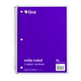 thumbnail image 1 of Cuaderno de 1 materia C-Line rayas anchas morado 1 EA juego de 48 EA, 1 of 1