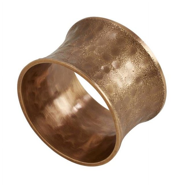 Saro Lifestyle NR988.DG Hammered Napkin Rings - Set of 4
